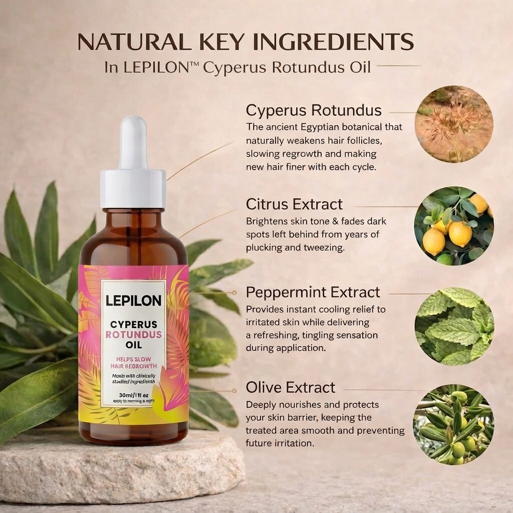 Cyperus Rotundus - Stop Unwanted Hair Growth Naturally